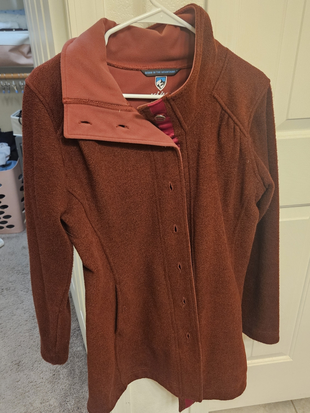 Kuhl Women's Rust Red Brown Fleece Jacket